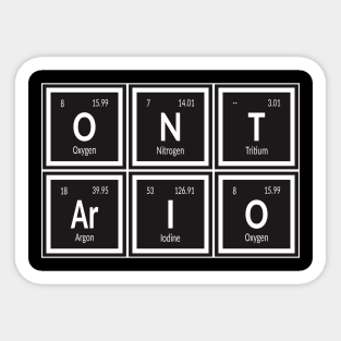 Ontario | Periodic Table Sticker